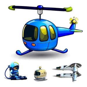 Cartoon Helicopter Png Hkf PNG image