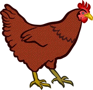 Cartoon Hen Illustration