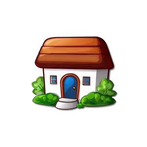Cartoon Home Button PNG Caf