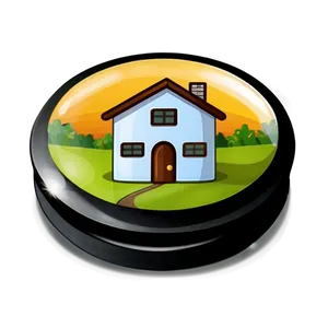 Cartoon Home Button PNG Mxo