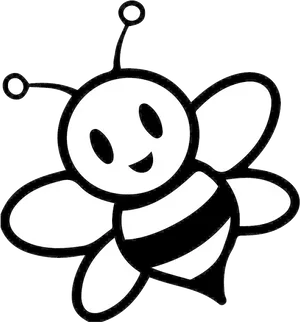 Cartoon Honey Bee Graphic PNG