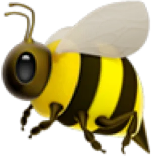 Cartoon Honey Bee Illustration PNG image