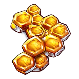 Cartoon Honeycomb PNG 2