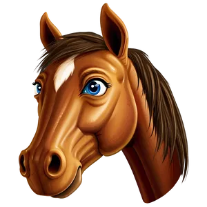 Cartoon Horse Head Clipart Png 63 PNG image