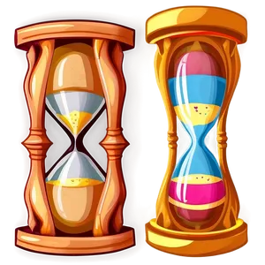 Cartoon Hourglass Cute PNG Lhp55