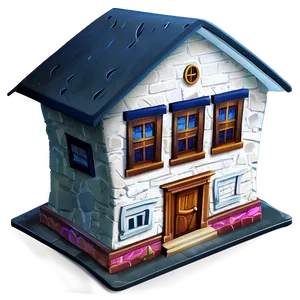 Cartoon House Icon Png Oel PNG image