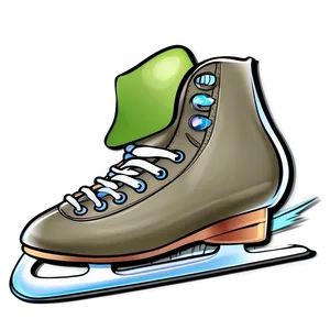 Cartoon Ice Skates PNG 15
