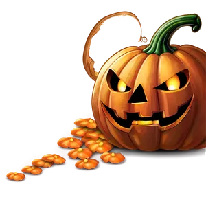 Cartoon Jack O Lantern Drawing PNG 05252024