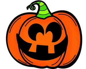 Cartoon Jack O Lantern Face.png PNG image