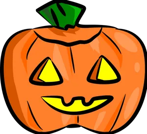 Cartoon Jack O Lantern Smile PNG image