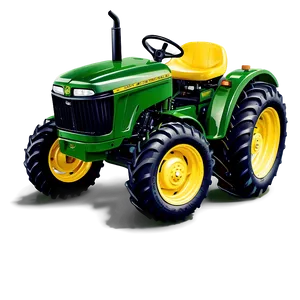 Cartoon John Deere Tractor Image Png 06262024 PNG image