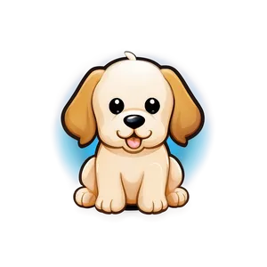 Cartoon Kawaii Dog Clipart Png 06292024 PNG image