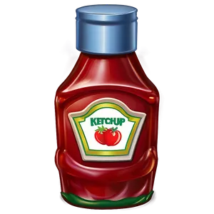 Cartoon Ketchup Bottle Png 06122024 PNG image