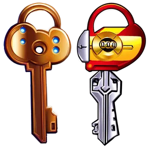 Cartoon Keys Png Ccb PNG image