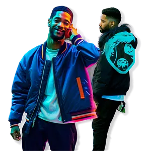 Cartoon Kid Cudi Image PNG Xtn82