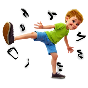 Cartoon Kid Doing Cartwheel Png Pec PNG image