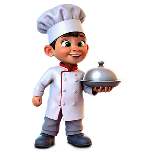 Cartoon Kid In Chef Hat PNG Ofc