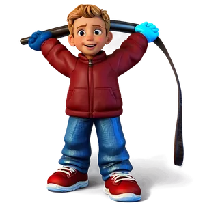 Cartoon Kid With Sling Shot Png 86 PNG image