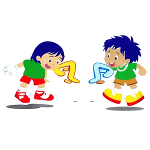 Cartoon Kids Playing Png Aiy37 PNG image