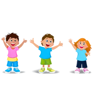 Cartoon Kids Playing Png Jyp19 PNG image