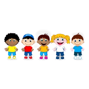 Cartoon Kids PNG Nry