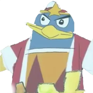 Cartoon King Penguin Character PNG image