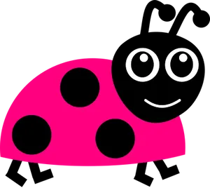 Cartoon Ladybug Smiling Graphic PNG image