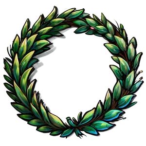 Cartoon Laurel Wreath PNG Wdk
