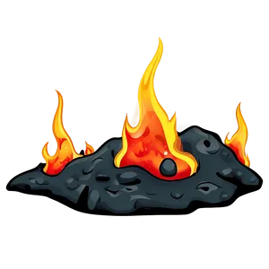 Cartoon Lava Fire PNG 06212024