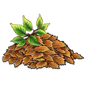 Cartoon Leaf Pile Png 90 PNG image