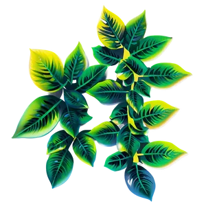 Cartoon Leaves PNG 05042024