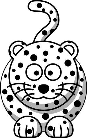 Cartoon Leopard Illustration PNG image