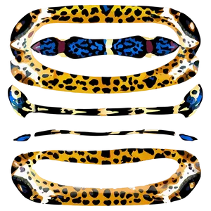 Cartoon Leopard Pattern PNG 73
