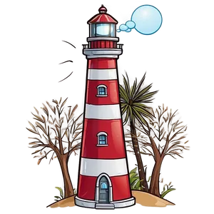 Cartoon Lighthouse Png 05242024 PNG image