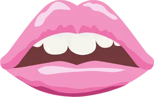 Cartoon Lips Graphic PNG image