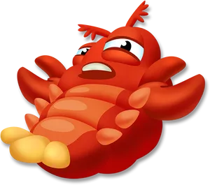 Cartoon Lobster Graphic PNG image