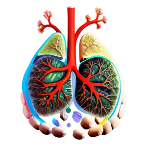 Cartoon Lung Character Png Qlf PNG image