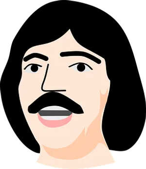 Cartoon Manwith Mustache PNG image