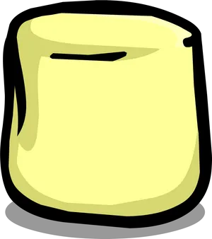 Cartoon Marshmallow Character PNG image