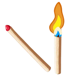 Cartoon Matchstick Fire PNG 5 PNG