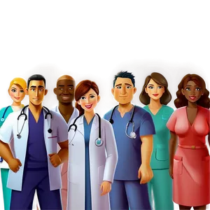 Cartoon Medical Team PNG Ilm PNG