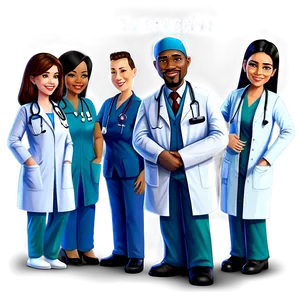 Cartoon Medical Team PNG Pfp PNG