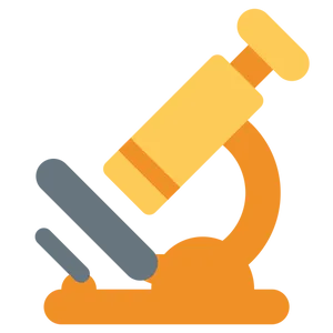 Cartoon Microscope Icon PNG image