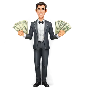 Cartoon Millionaire Money Png 45 PNG image