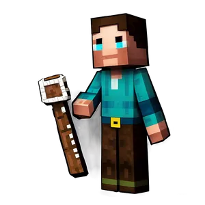 Cartoon Minecraft Villager PNG 06202024