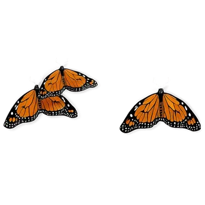 Cartoon Monarch Butterflies PNG Dmh PNG