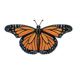 Cartoon Monarch Butterfly Png 36 PNG image