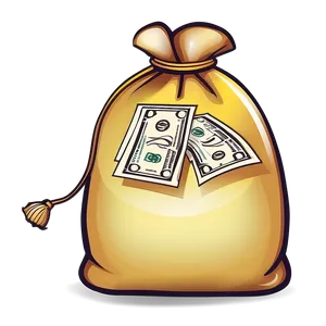 Cartoon Money Bag Image PNG 06132024 PNG