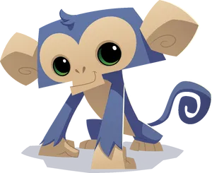 Cartoon Monkey Character PNG image