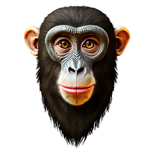 Cartoon Monkey Face Png 06272024 PNG image